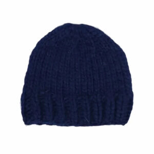 CursiveL Blue Knit Beanie